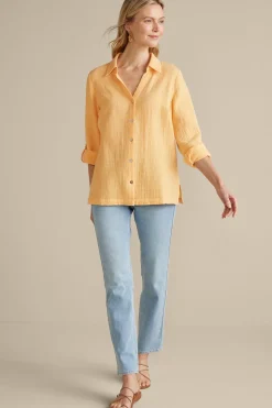 Best Soft Surroundings Addison Gauze Big Shirt