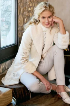 Best Soft Surroundings Anastasia Faux Shearling Coat Cream