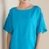 New Soft Surroundings Andrea Linen Blend Pullover