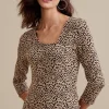 Hot Soft Surroundings Anesha Top Leopard
