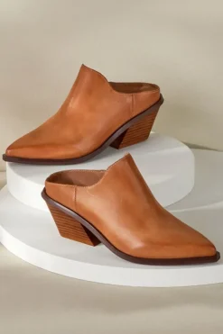 Online Soft Surroundings Antelope Caleb Leather Mules Taupe