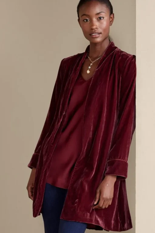 Hot Soft Surroundings Aria Velvet Jacket