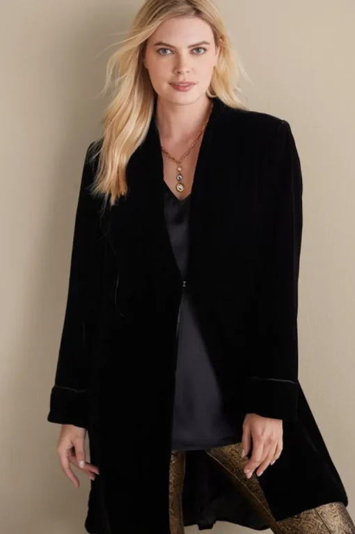 Hot Soft Surroundings Aria Velvet Jacket