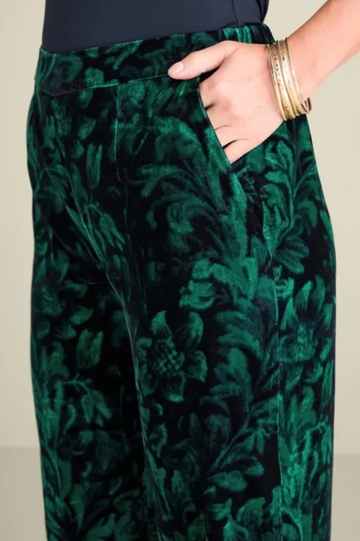Online Soft Surroundings Aria Velvet Wide Leg Pants