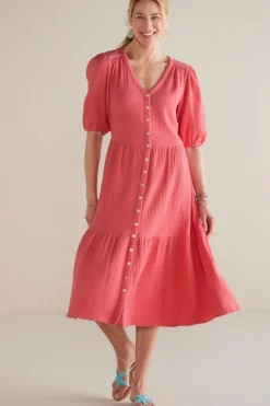 Best Soft Surroundings Arielle Gauze Midi Dress