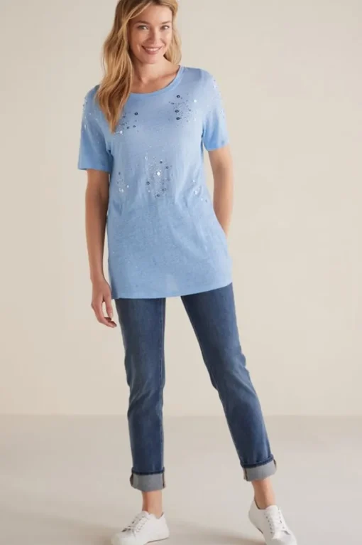 Online Soft Surroundings Astra Linen Tee