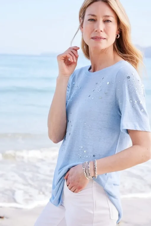 Online Soft Surroundings Astra Linen Tee