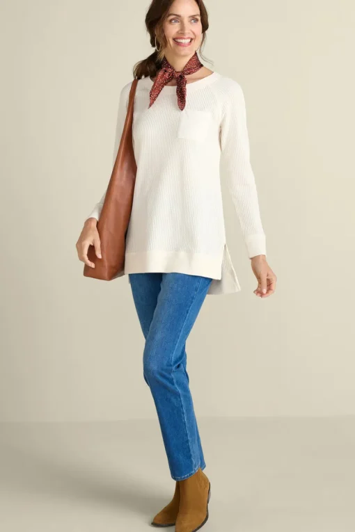 Hot Soft Surroundings Autumn Waffle Tunic