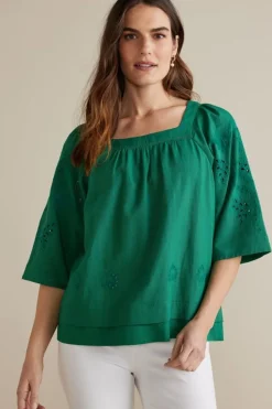 Online Soft Surroundings Avery Top VerdantGreen