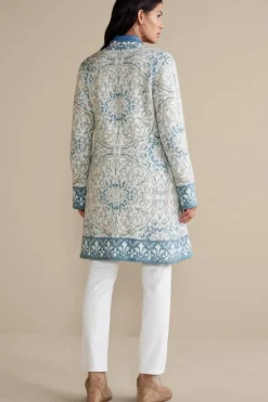 Sale Soft Surroundings Barra Cardigan MedallionMulti