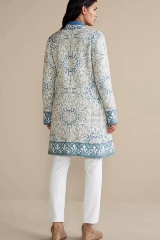 Sale Soft Surroundings Barra Cardigan MedallionMulti
