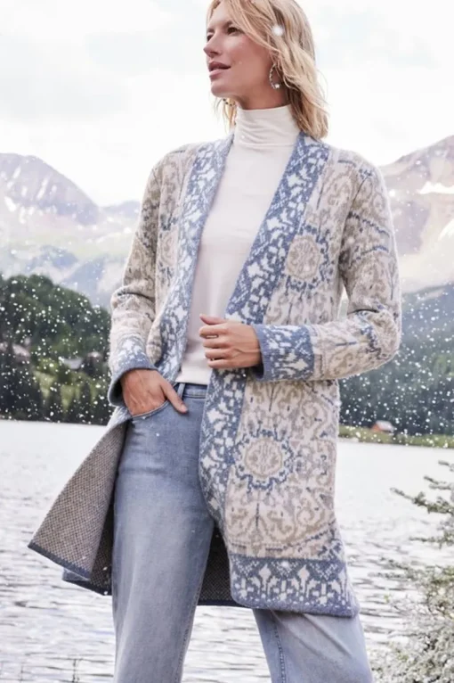 Sale Soft Surroundings Barra Cardigan MedallionMulti