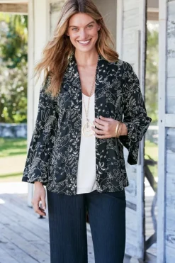 Discount Soft Surroundings Beatrix Topper Black