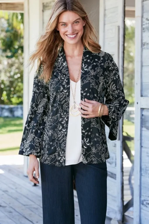 Discount Soft Surroundings Beatrix Topper Black