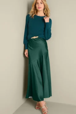Best Soft Surroundings Blaise Satin Skirt