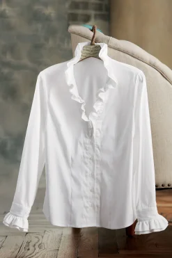 Discount Soft Surroundings Boleyn Shirt White