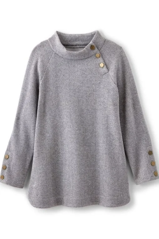 Sale Soft Surroundings Brooke Tunic Black/WhiteCombo