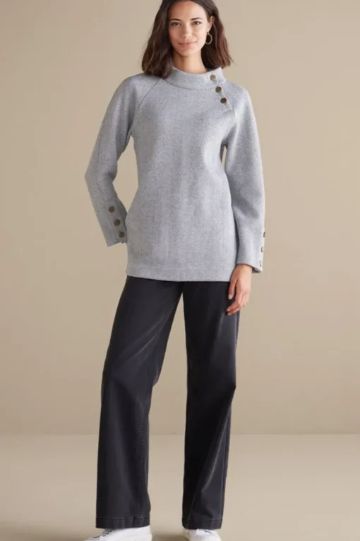 Sale Soft Surroundings Brooke Tunic Black/WhiteCombo