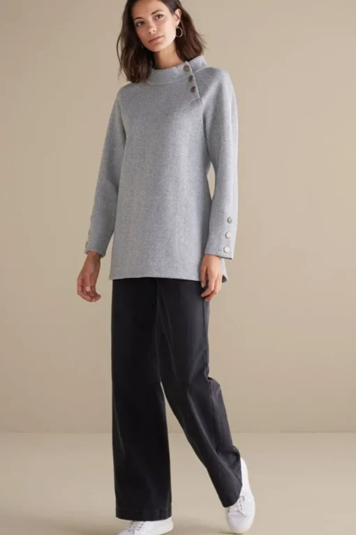 Sale Soft Surroundings Brooke Tunic Black/WhiteCombo