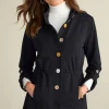 New Soft Surroundings Caprice French Terry Jacket Black