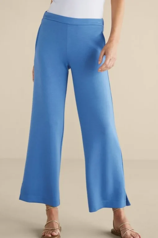 Online Soft Surroundings Ceri Knit Wide-Leg Pants