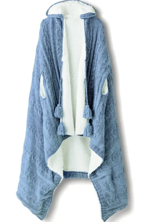 Clearance Soft Surroundings Chenille Sherpa Wearable Throw