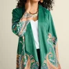 Clearance Soft Surroundings Chouteau Faux Suede Jacket CascadingBrdS