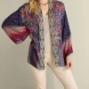 Fashion Soft Surroundings Cindra Topper AutumnalPatchworkMulti
