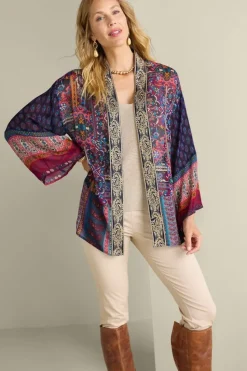Fashion Soft Surroundings Cindra Topper AutumnalPatchworkMulti