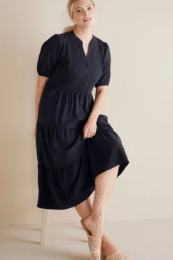 Outlet Soft Surroundings Claudia Midi Dress Black