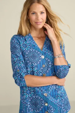 Outlet Soft Surroundings Danielle 3/4 Sleeve Tunic