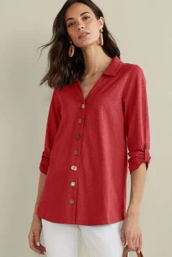 Outlet Soft Surroundings Danielle 3/4 Sleeve Tunic