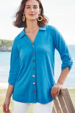 Outlet Soft Surroundings Danielle 3/4 Sleeve Tunic