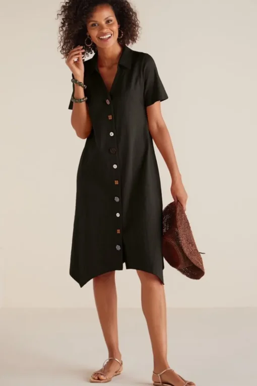 Best Soft Surroundings Danielle Button Dress