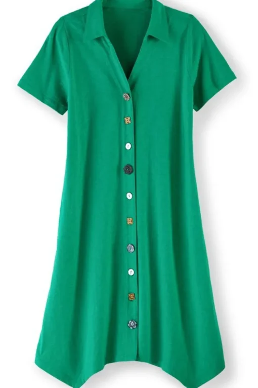 Best Soft Surroundings Danielle Button Dress
