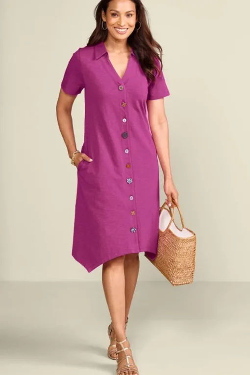 Best Soft Surroundings Danielle Button Dress