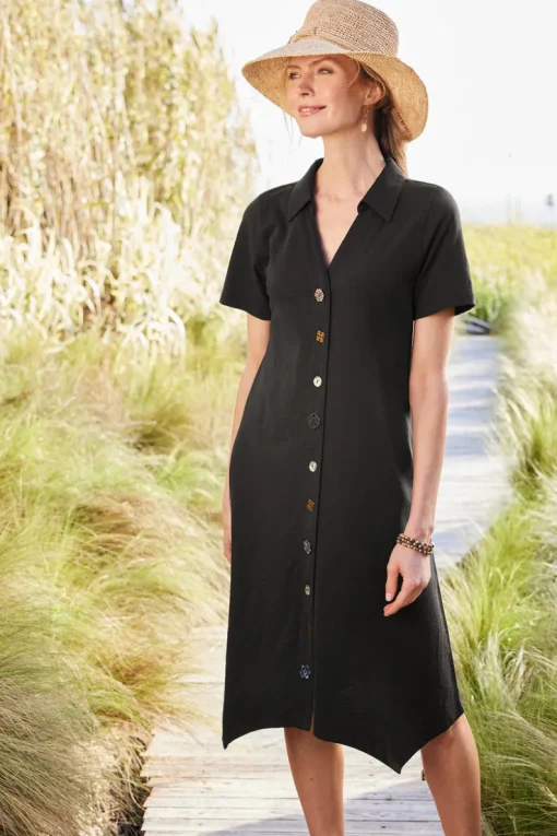 Best Soft Surroundings Danielle Button Dress
