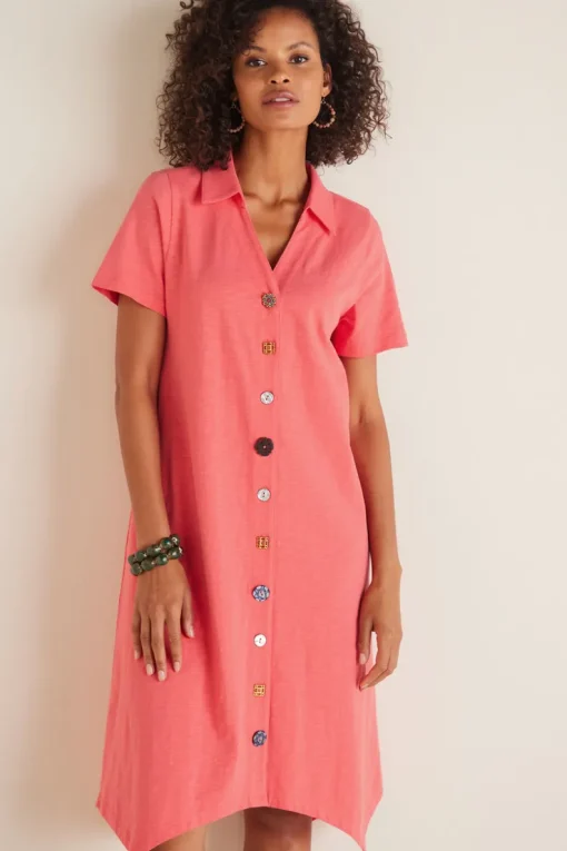 Best Soft Surroundings Danielle Button Dress