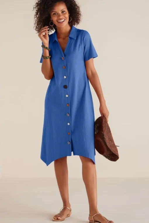 Best Soft Surroundings Danielle Button Dress