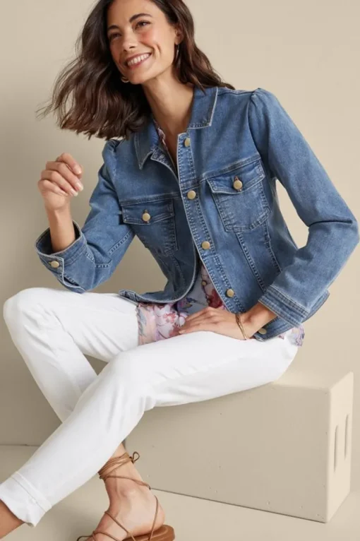 Clearance Soft Surroundings Diana Shapely Denim Jacket