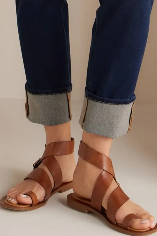 Clearance Soft Surroundings Diba True Cite See Buckle Sandal Whiskey