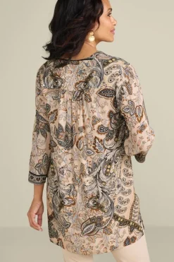 Clearance Soft Surroundings Dona 3/4 Sleeve Tunic ScandinavianScarf