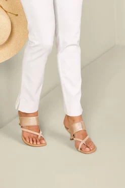 Fashion Soft Surroundings Donald Pliner Louka Sandal Slide Sand/Platino
