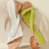 Discount Soft Surroundings Donald Pliner Mida Cork Heel Slide