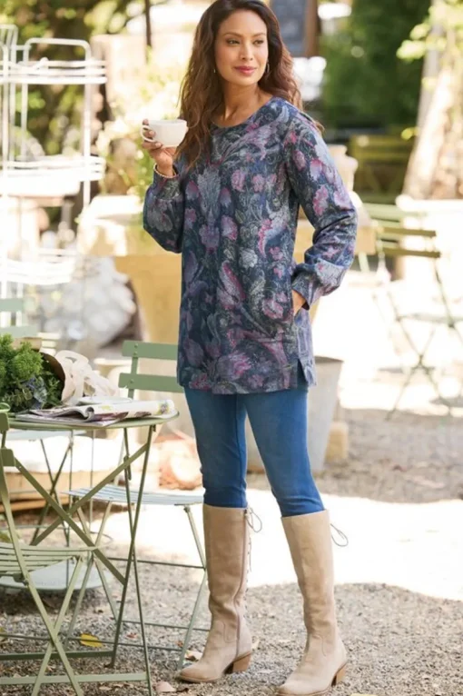 Online Soft Surroundings Edith French Terry Tunic