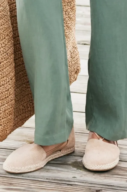 Sale Soft Surroundings Eileen Fisher Lee Raffia Stretch Espadrille Natural
