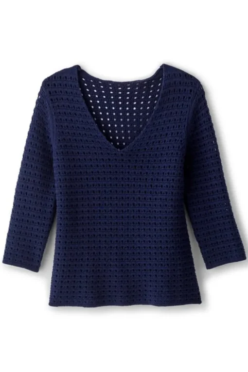 Hot Soft Surroundings Estrella Sweater Navy