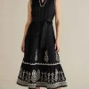 Fashion Soft Surroundings Fernanda Midi Dress Black
