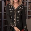 Hot Soft Surroundings Festa Tunic Black