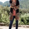 Clearance Soft Surroundings Fiberworks Kimono AntiqueBlack